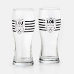 SET 2 VERRES A BIERE LOU