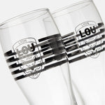SET 2 VERRES A BIERE LOU