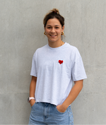 T-SHIRT COEUR DE LOU - FEMME
