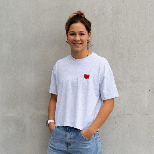 T-SHIRT COEUR DE LOU - FEMME