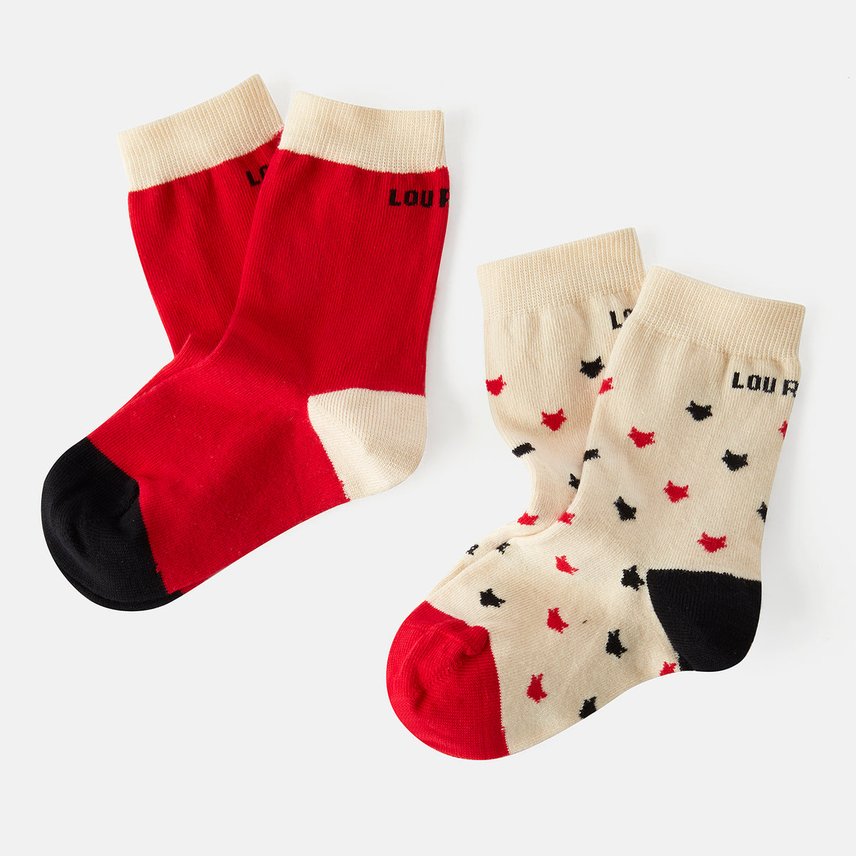 LOT 2 PAIRES CHAUSSETTES BB LOUPIOT LOU