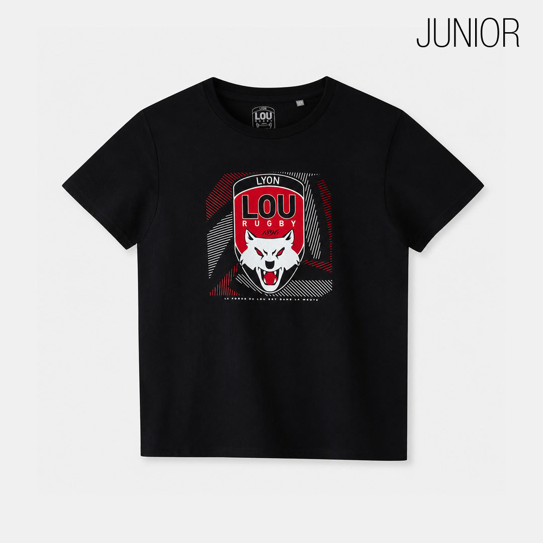 T-SHIRT DROP NOIR LOU - JUNIOR