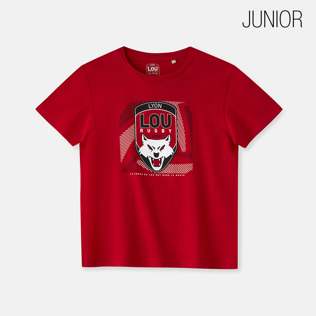 T-SHIRT DROP ROUGE LOU - JUNIOR