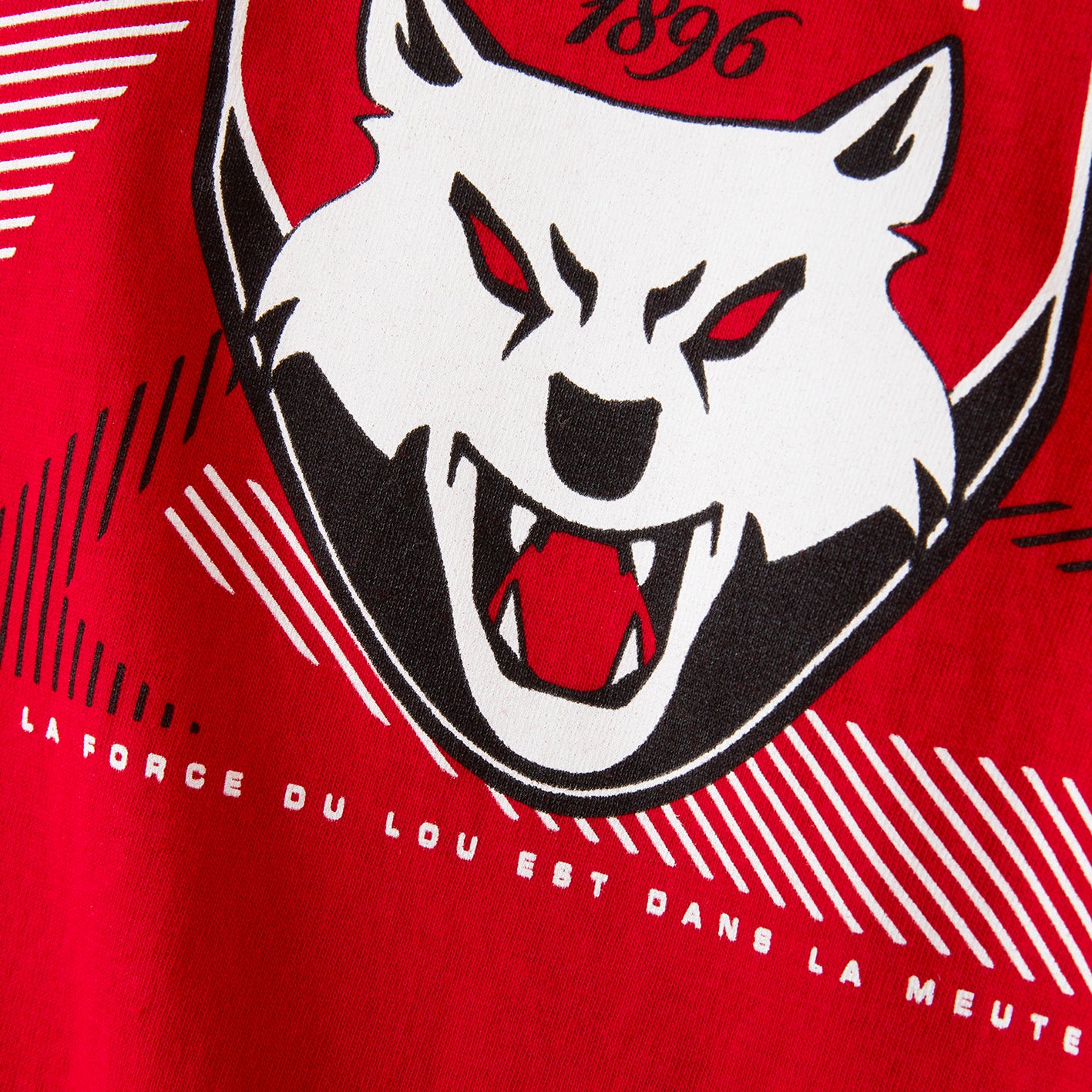 T-SHIRT DROP ROUGE LOU - JUNIOR