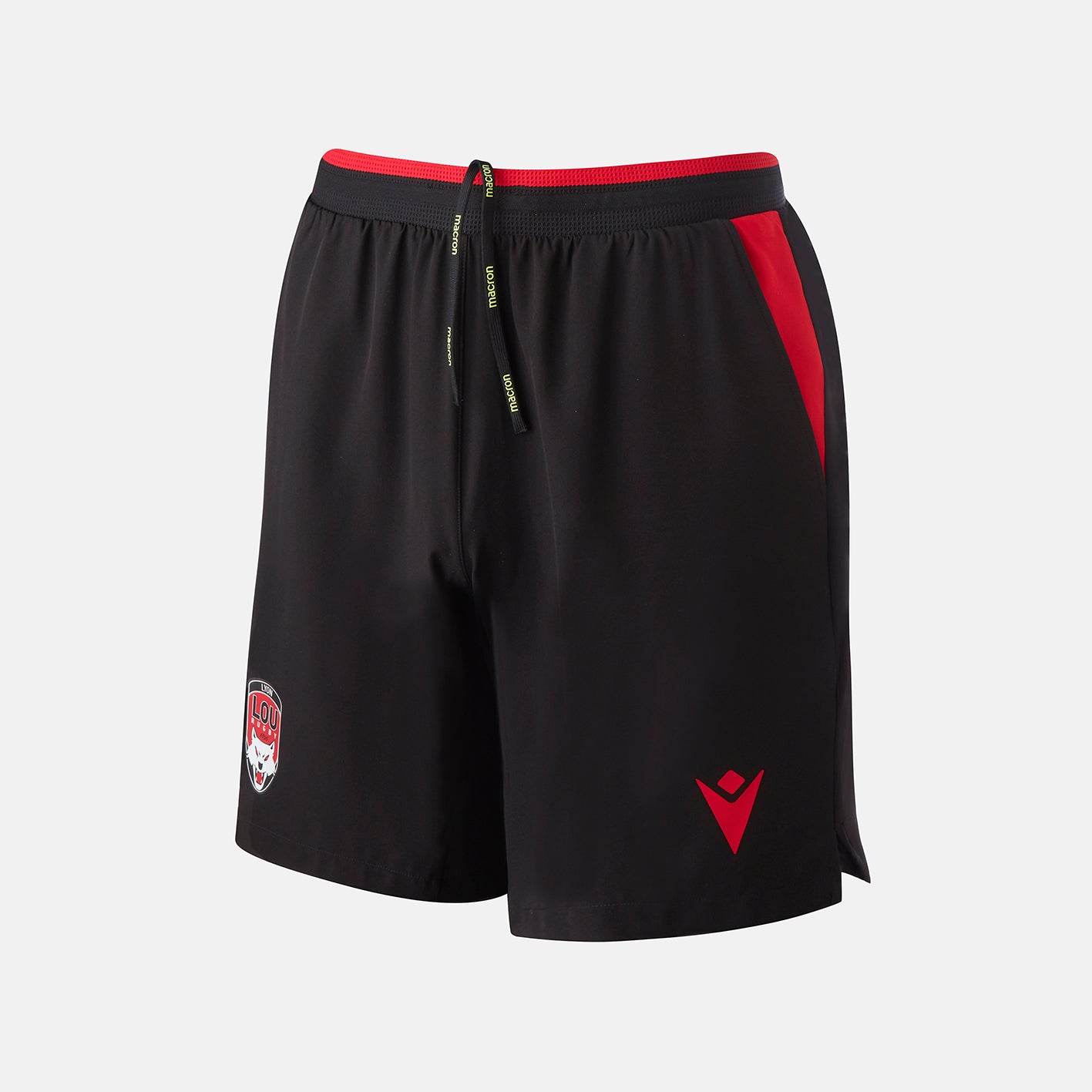 Short Training LOU Rugby Rucky Estyval Noir Macron