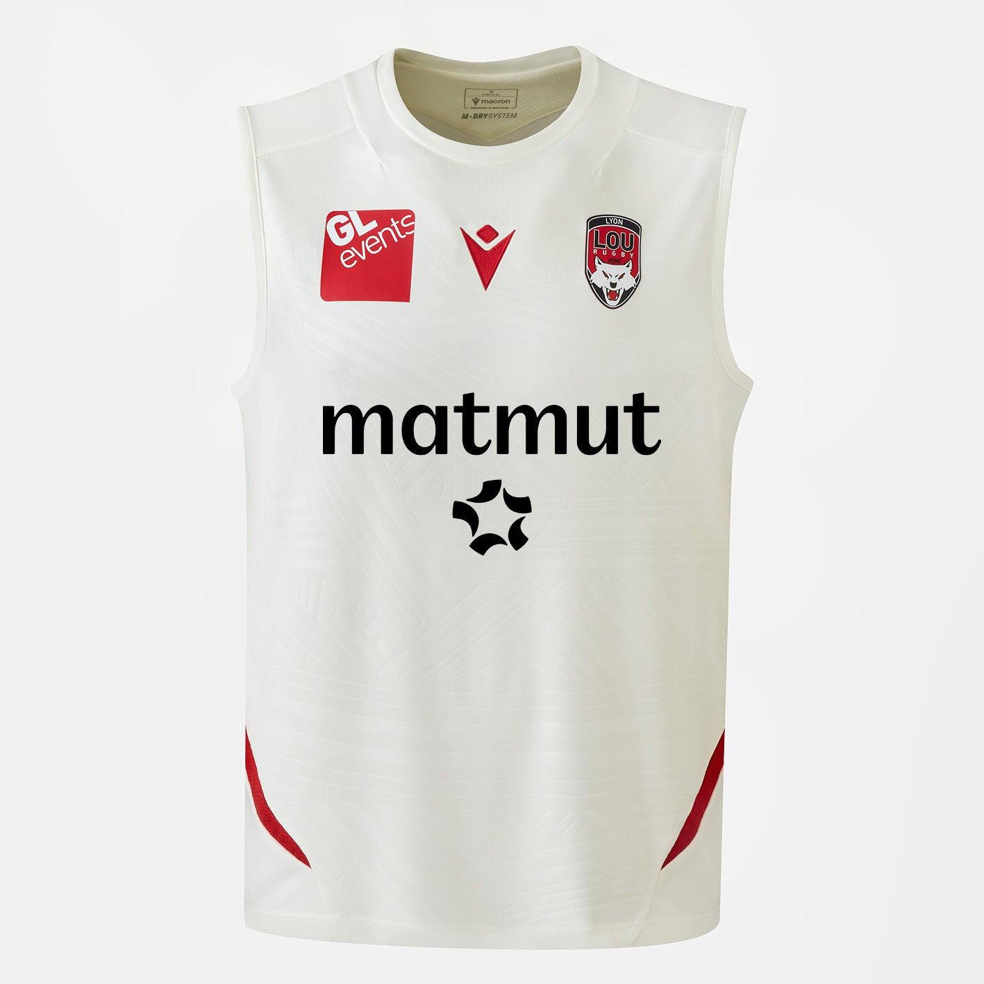 Débardeur Training LOU Rugby Rucky Junior Estyval Off White Macron