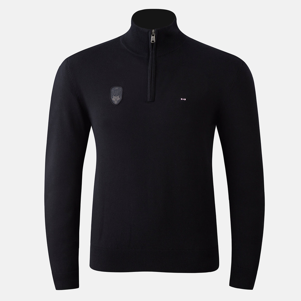 gilet-noir-lou-rugby-collection-eden-park-3/4-zip