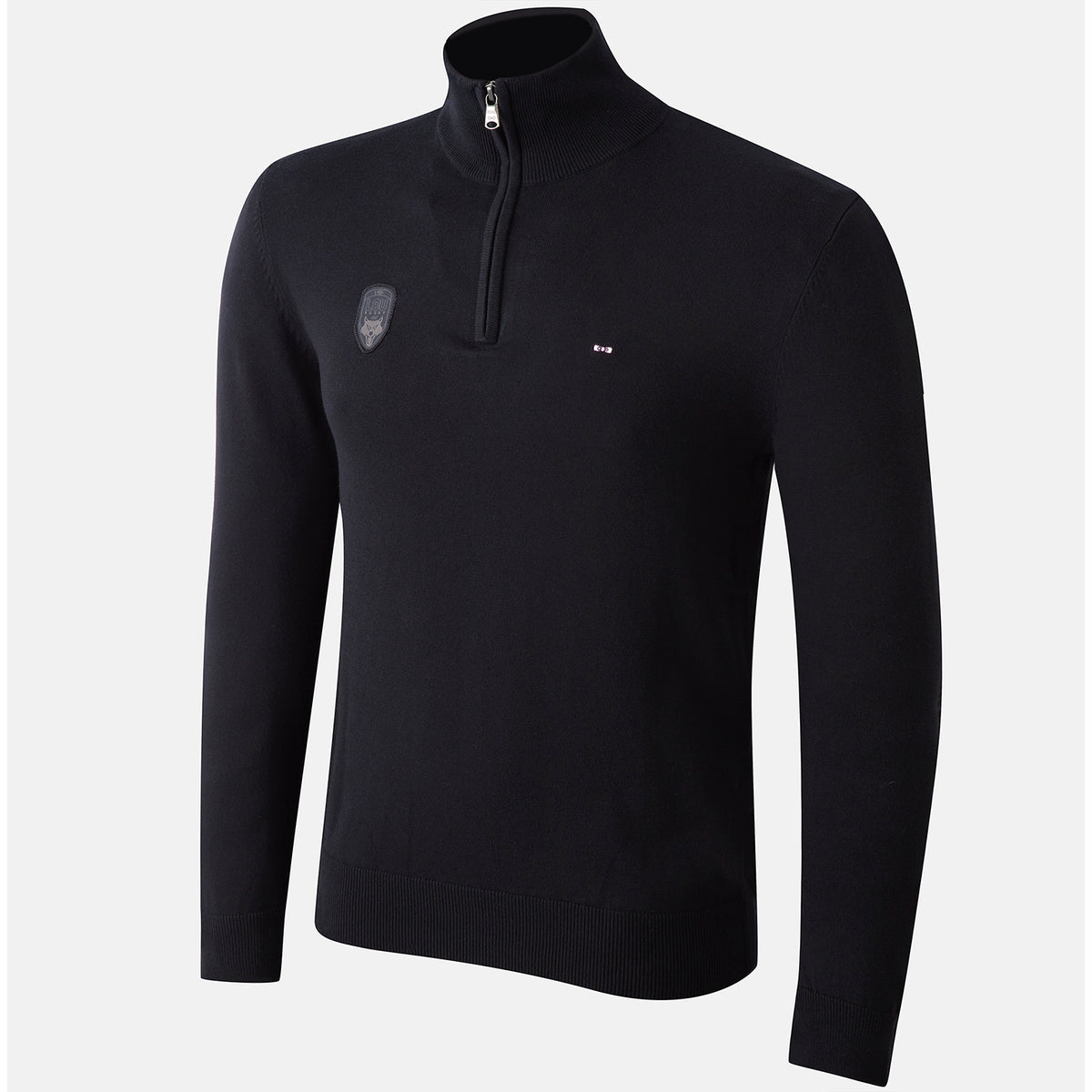 gilet-noir-lou-rugby-collection-eden-park-3/4-zip1