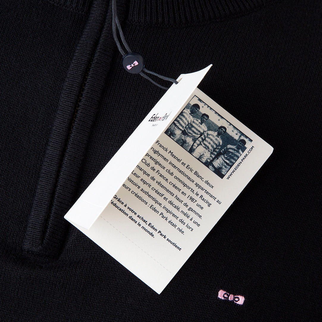 gilet-noir-lou-rugby-collection-eden-park-3/4-zip12