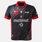 Maillot domicile LOU Rugby 25/26 noir – Macron, vue face