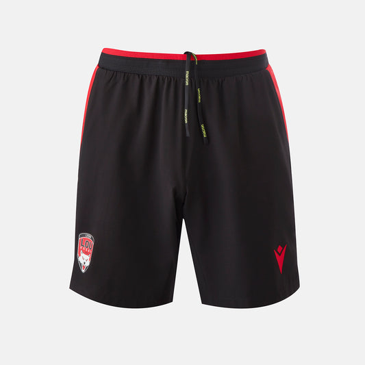Short Training Rucky LOU Rugby Estyval Noir Macron