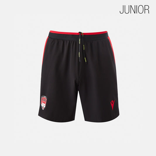 Short Training Rucky Junior LOU Rugby Estyval Noir Macron