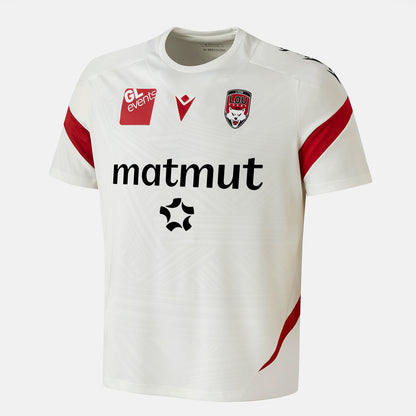 Macron T-Shirt Training Rucky Junior LOU Rugby Estyval Off White