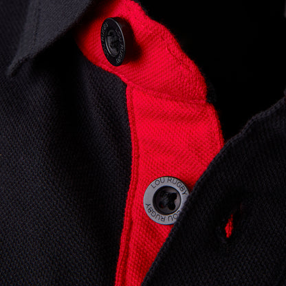 Boutons gravés LOU Rugby finition premium noire
