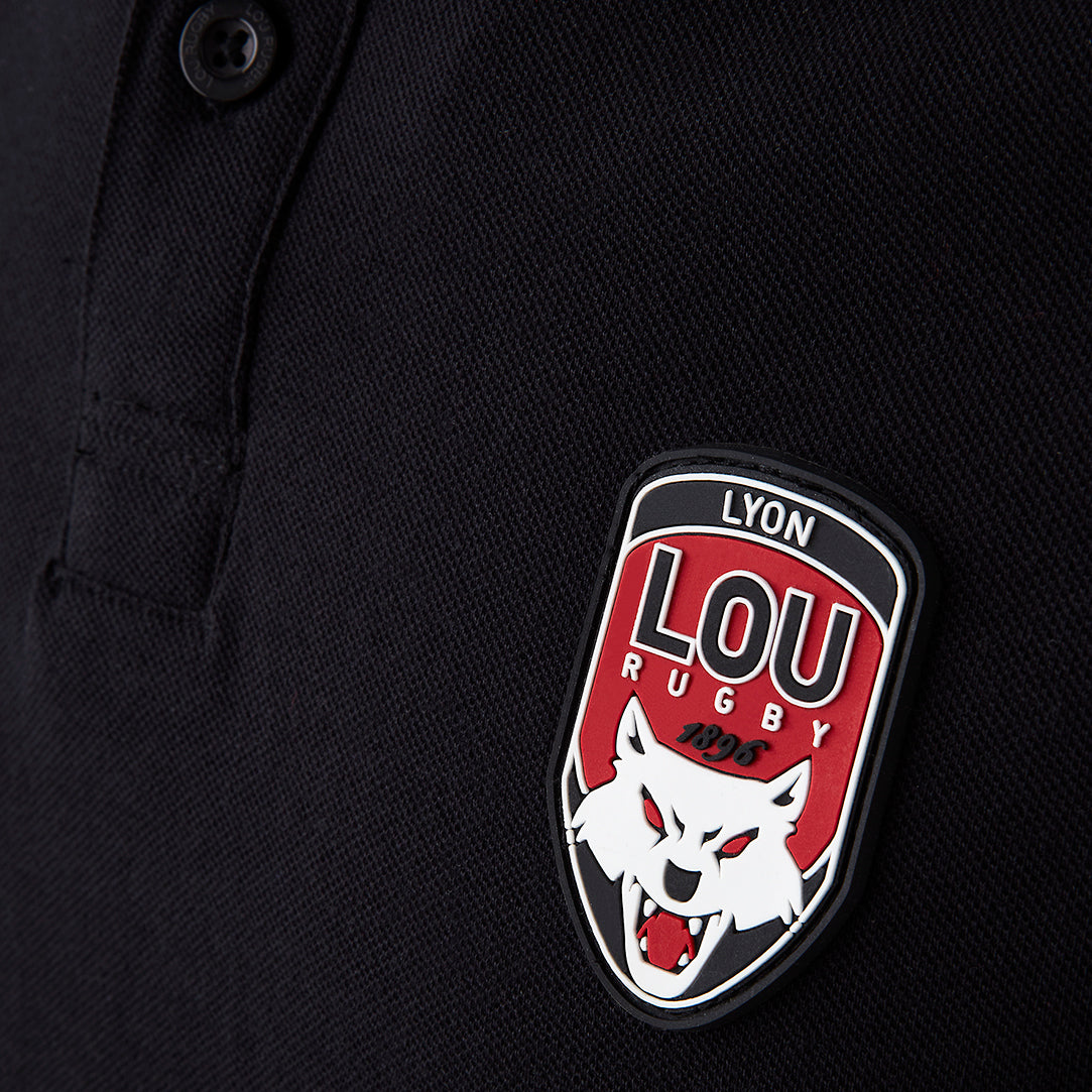Manche courte avec finition bord-côte élastique polo homme