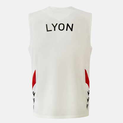LOU Rugby Débardeur Training Rucky Junior Estyval Off White Macron