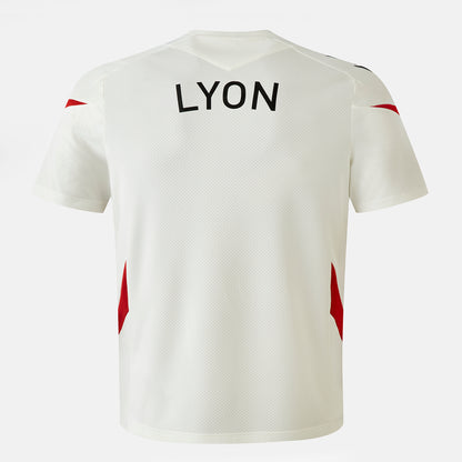 LOU Rugby T-Shirt Training Rucky Junior Estyval Off White Macron
